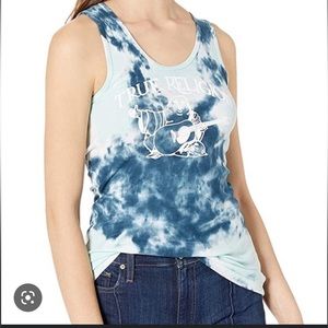 True Religion Buddha Tie Dye Rib Knit Tank Size XXS